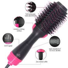 Load image into Gallery viewer, Hair Dryer Hot Air Brush Styler and Volumizer Hair Straightener Curler Comb Roller Electric Ion Blow Dryer Brush