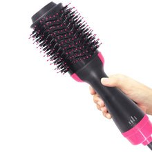 Load image into Gallery viewer, Hair Dryer Hot Air Brush Styler and Volumizer Hair Straightener Curler Comb Roller Electric Ion Blow Dryer Brush