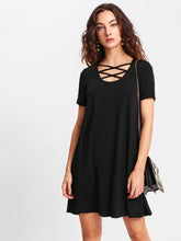 Load image into Gallery viewer, Dress With Front Drawstring