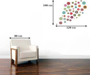 Colorful Polka Motifs Extra Large Wall sticker