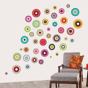 Colorful Polka Motifs Extra Large Wall sticker